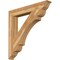 Ekena Millwork Olympic Traditional Rough Sawn Bracket, Western Red Cedar, 6"W x 44"D x 44"H BKT06X44X44OLY01RWR - alternate 1